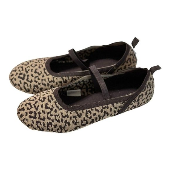 NWOT Nordstrom Rack Girls Leopard Flats - Picture 4 of 7